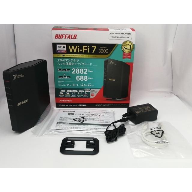 中古】BUFFALO AirStation WSR3600BE4P-BK [ブラック] Wi-Fi7(11be