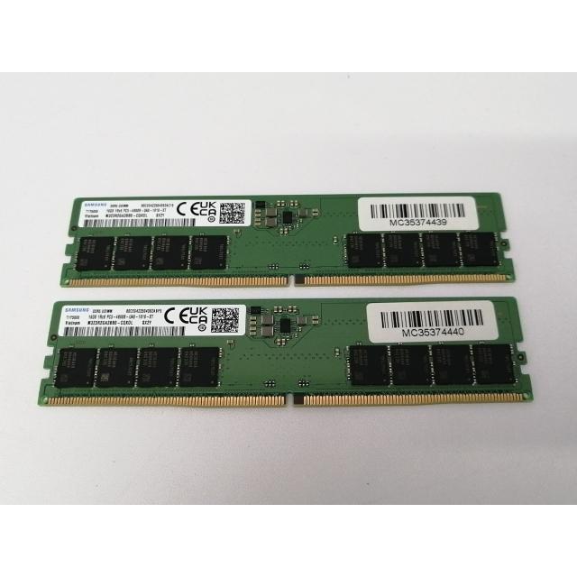 中古】DDR5 16GB 2枚組（合計32GB） DDR5-4800(PC5-38400