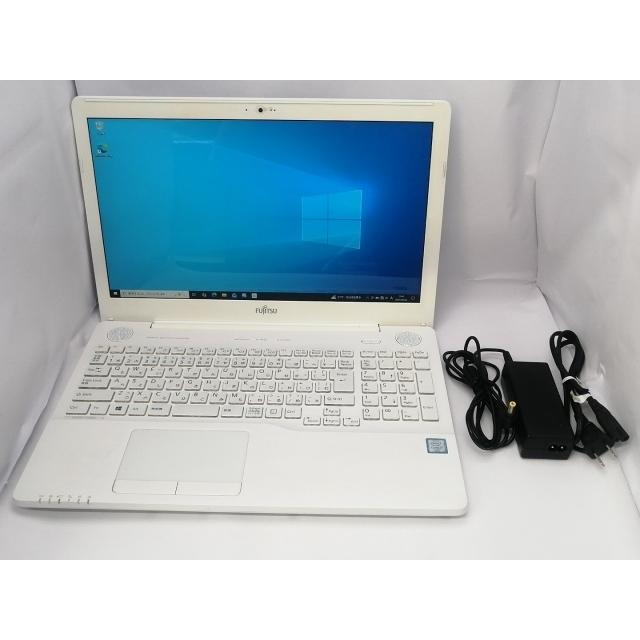 中古】Fujitsu LIFEBOOK AH AH53/A3 FMVA53A3W プレミアムホワイト