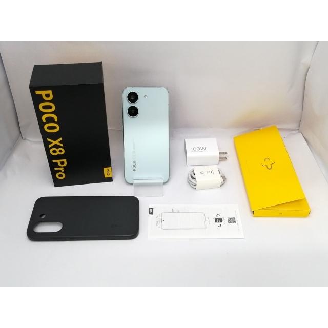 中古】Xiaomi 国内版 【SIMフリー】 POCO X8 Pro ミントグリーン 8GB
