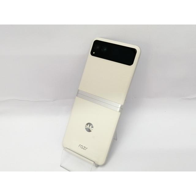中古】MOTOROLA 国内版 【SIMフリー】 motorola razr 40 バニラ 