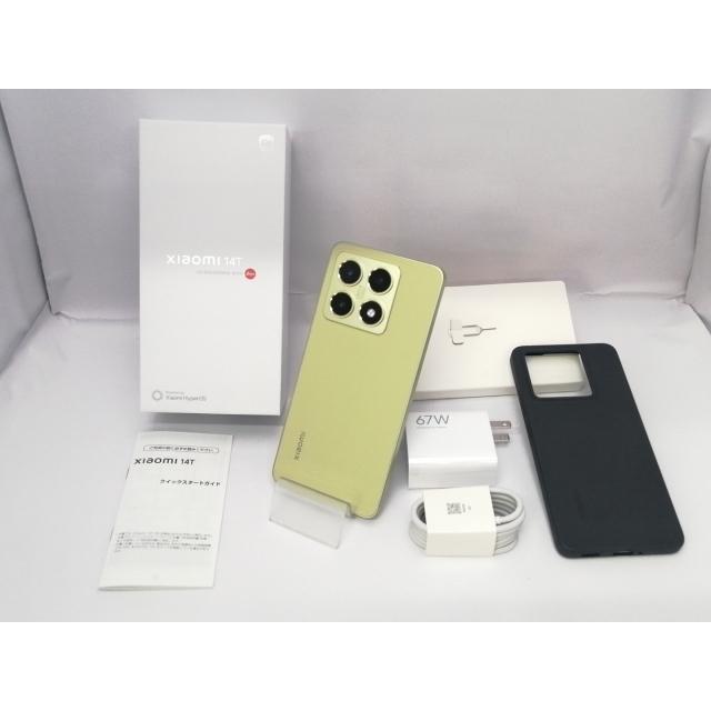 中古】Xiaomi UQmobile 【SIMフリー】 Xiaomi 14T 12GB 256GB レモン
