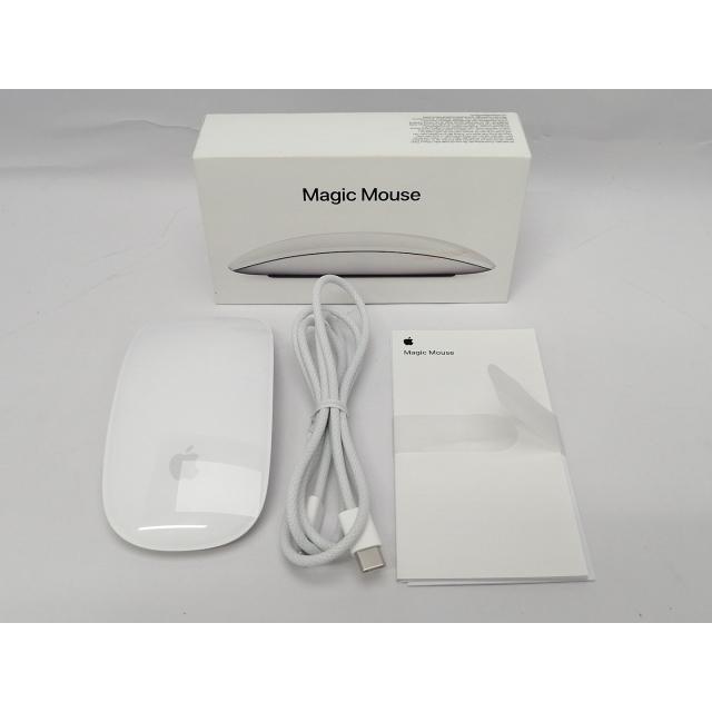 中古】Apple Magic Mouse（2024/USB-C）ホワイト MXK53ZA/A【川越