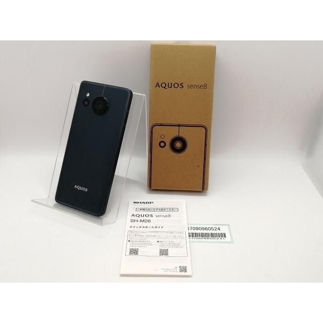 国内版 【SIMフリー】 AQUOS sense8 コバルトブラック 6GB 128GB SH-M26【高崎モントレー】保証期間１ヶ月【ランクA】 【クアッド】