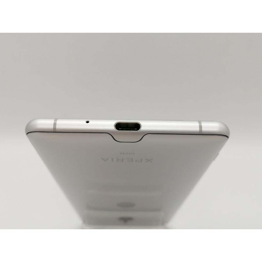 中古】SONY au 【SIMロック解除済み】 Xperia XZ3 ホワイトシルバー