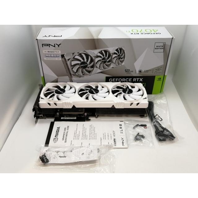 中古】PNY GeForce RTX 4070 Ti 12GB VERTO LED 3FAN White edition