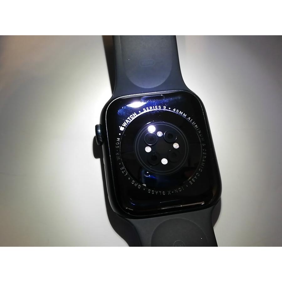 【中古】Apple Watch Series9 45mm Cellular ミッドナイトアルミニウムケース/ミッドナイトスポーツバンド(S/M) MRMC3J/A【高崎モントレー】保証期間１ヶ月の画像
