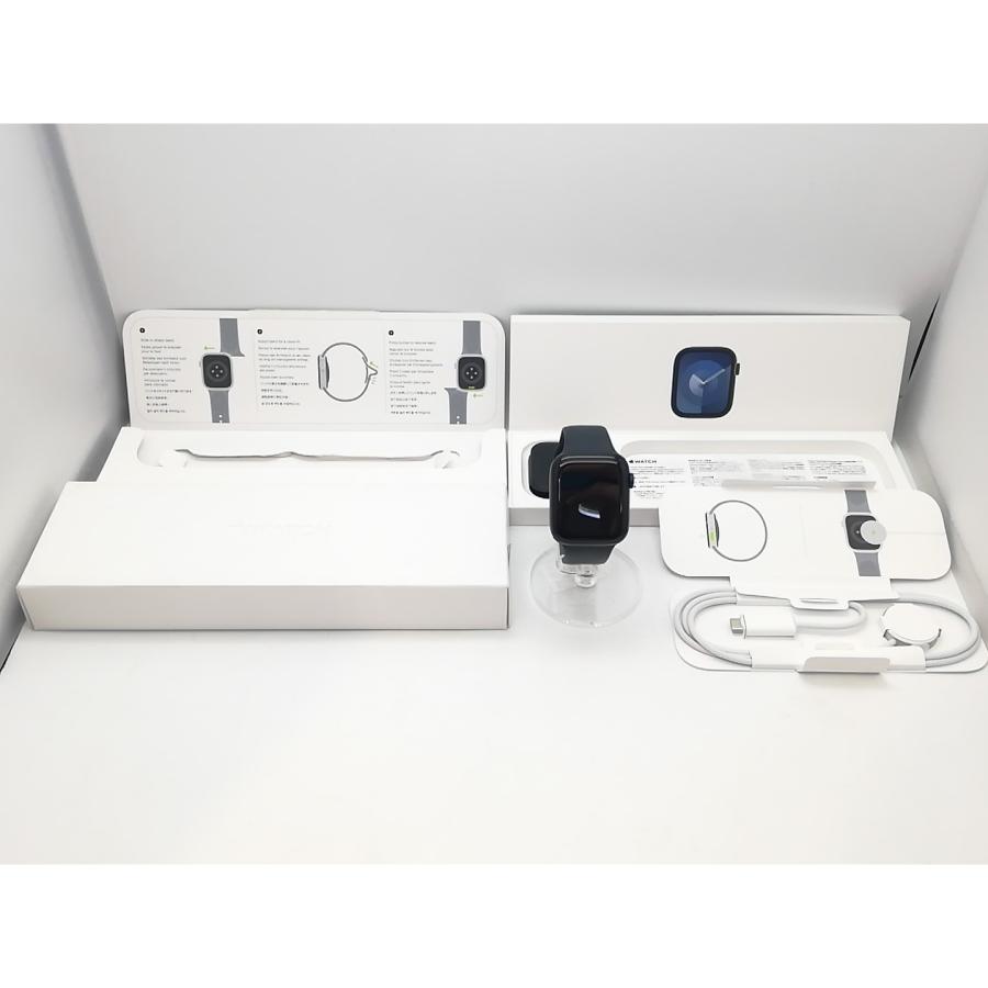 【中古】Apple Watch Series9 45mm Cellular ミッドナイトアルミニウムケース/ミッドナイトスポーツバンド(S/M) MRMC3J/A【高崎モントレー】保証期間１ヶ月の画像