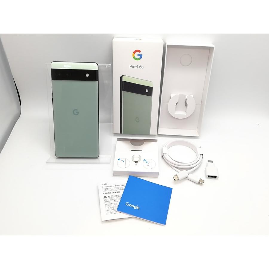 中古】Google 国内版 【SIMフリー】 Pixel 6a セージ 6GB 128GB GB17L