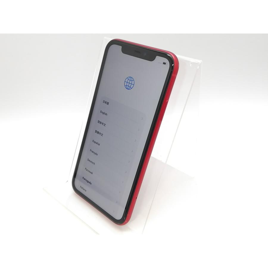 iPhone11 64GB red simロック解除済み 中古品 iPhone 11 64GB （PRODUCT）RED 赤 ケーブル未使用 本体 SIM