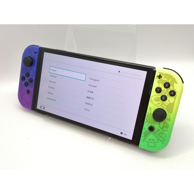 中古】Nintendo Switch 本体 (有機ELモデル) HEG-S-KCAAA スプラ