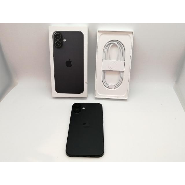 【中古】Apple 国内版 【SIMフリー】 iPhone 16 Plus 256GB ブラック MXVG3J/A【高崎モントレー】保証期間１ヶ月【ランクA】の画像