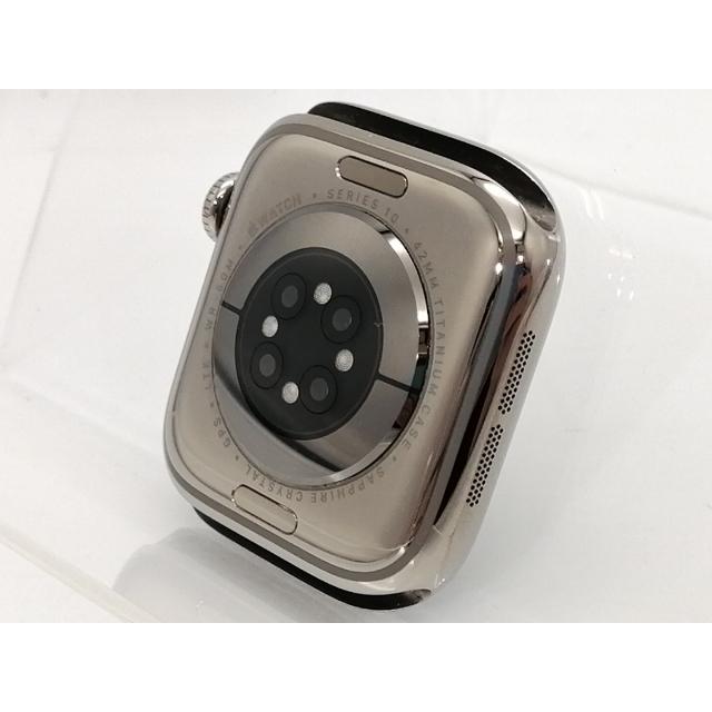 【中古】Apple Watch Series10 42mm Cellular ナチュラルチタニウムケース/ストーングレイスポーツバンド (S/M) MWXD3J/A【高崎モントレー】保証期間１ヶ月の画像