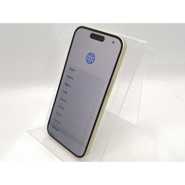 【中古】Apple 国内版 【SIMフリー】 iPhone 15 128GB イエロー MTMK3J/A【高崎モントレー】保証期間１ヶ月【ランクB】の画像