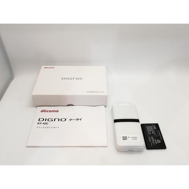 未使用】KYOCERA docomo 【SIMフリー】 DIGNOケータイ ホワイト KY-42C