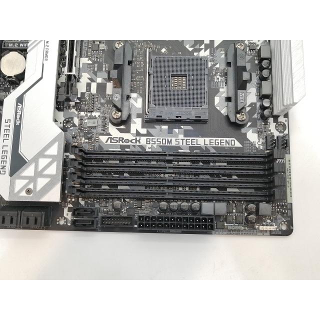 中古】ASRock B550M Steel Legend B550/AM4/2.5GbitLAN/MicroATX【高崎