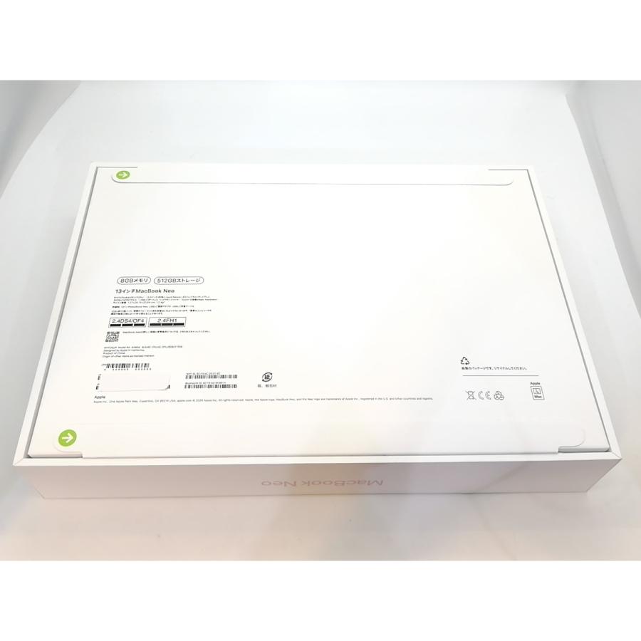 【未使用】Apple MacBook Neo 13インチ A18 Pro(CPU:6C/GPU:5C) 8GB/512GB ブラッシュ MHFJ4J/A (13インチ,A18 Pro)【高崎モントレー】保証期間３ヶ月の画像
