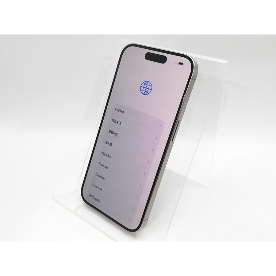 【中古】Apple 楽天モバイル 【SIMフリー】 iPhone 15 Pro 128GB ナチュラルチタニウム MTU93J/A【高崎モントレー】保証期間１ヶ月【ランクC】の画像
