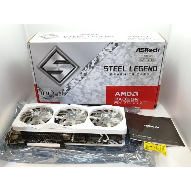 中古】ASRock Radeon RX 7800 XT Steel Legend 16GB OC RX7800XT/16GB