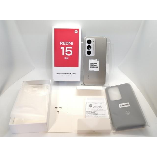 未使用】Xiaomi SoftBank 【SIMフリー】 REDMI 15 5G チタングレー 4GB