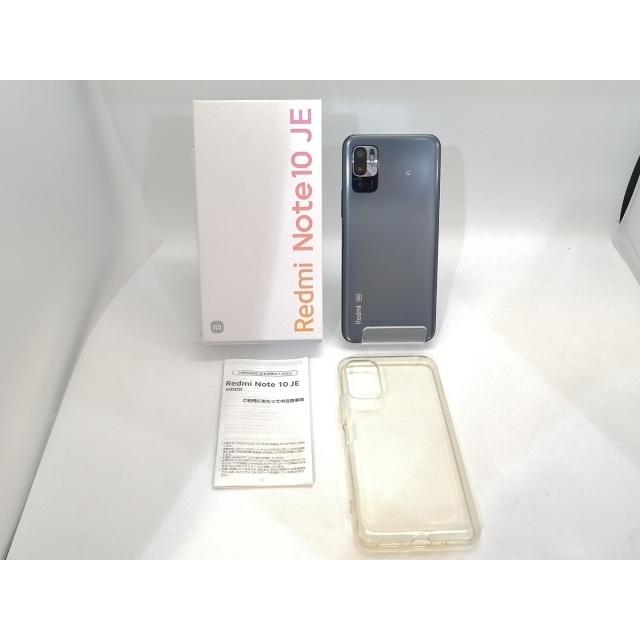 中古】Xiaomi au 【SIMフリー】 Redmi Note 10 JE グラファイトグレー