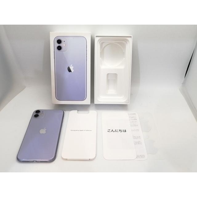 中古】Apple 国内版 【SIMフリー】 iPhone 11 64GB パープル MWLX2J/A