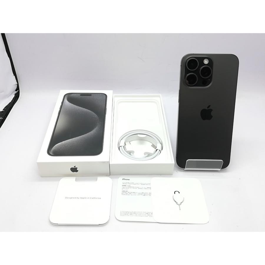 中古】Apple 国内版 【SIMフリー】 iPhone 15 Pro Max 512GB ブラック