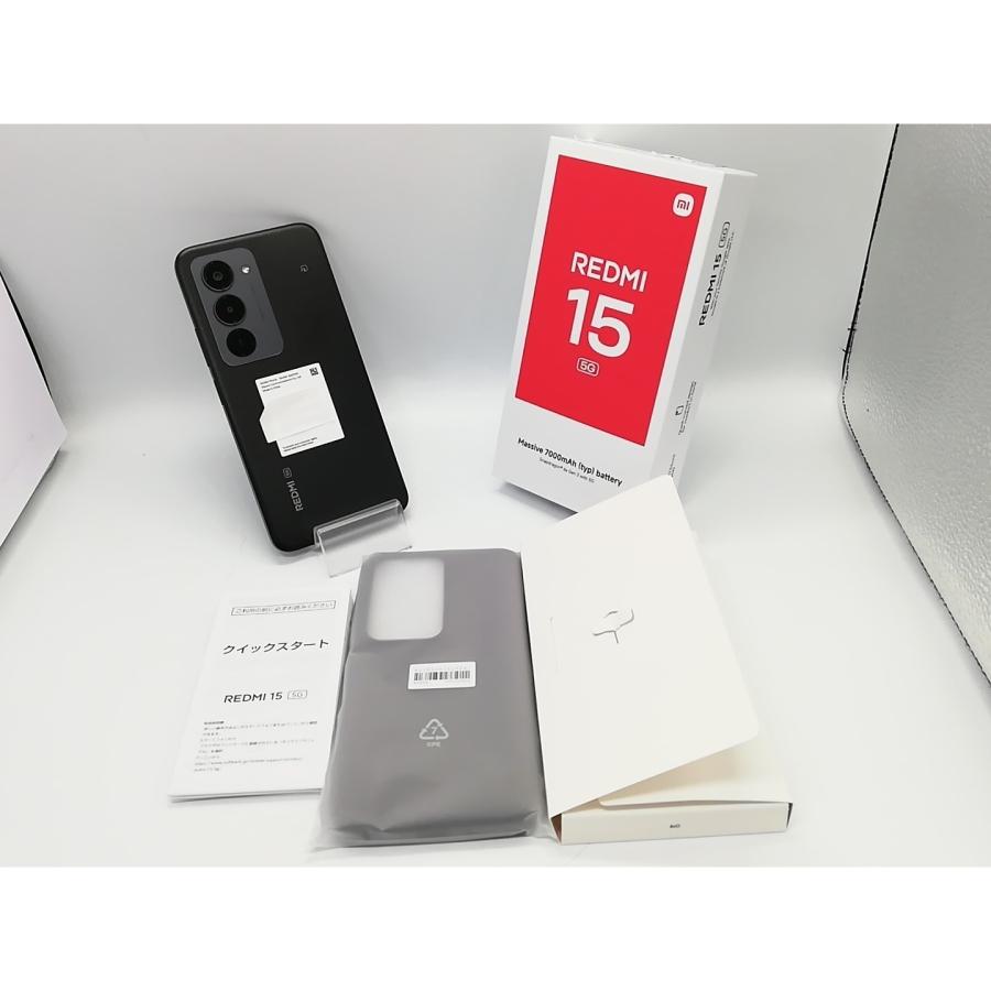 未使用】Xiaomi SoftBank 【SIMフリー】 REDMI 15 5G ミッドナイト 