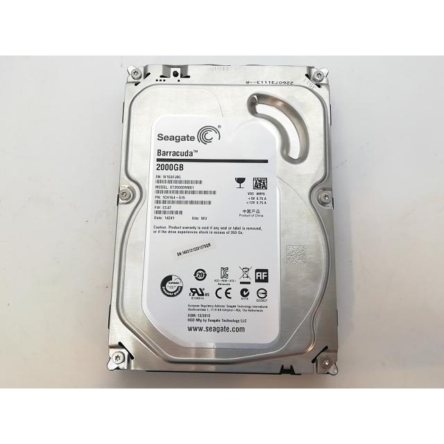中古】Seagate ST2000DM001 Barracuda 7200.14 2TB/7200rpm/64MB/6Gbps