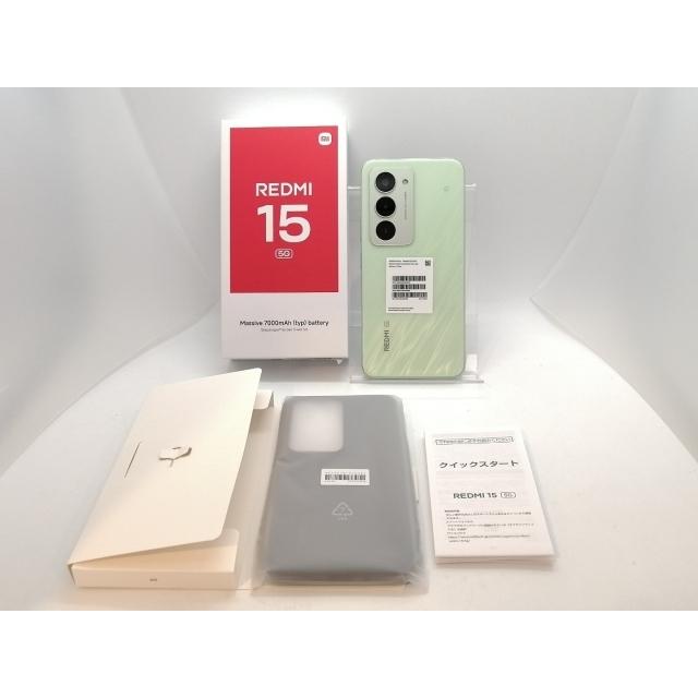 未使用】Xiaomi SoftBank 【SIMフリー】 REDMI 15 5G リップルグリーン