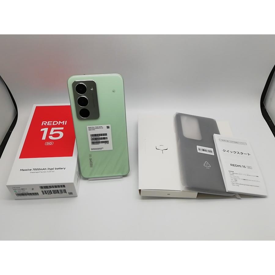 未使用】Xiaomi SoftBank 【SIMフリー】 REDMI 15 5G リップルグリーン