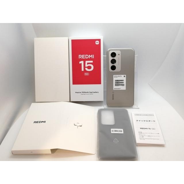 未使用】Xiaomi SoftBank 【SIMフリー】 REDMI 15 5G チタングレー 4GB