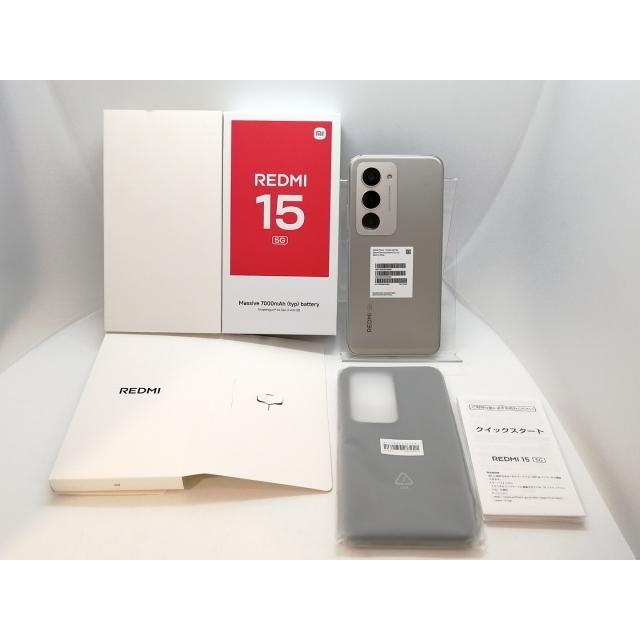 未使用】Xiaomi SoftBank 【SIMフリー】 REDMI 15 5G チタングレー 4GB