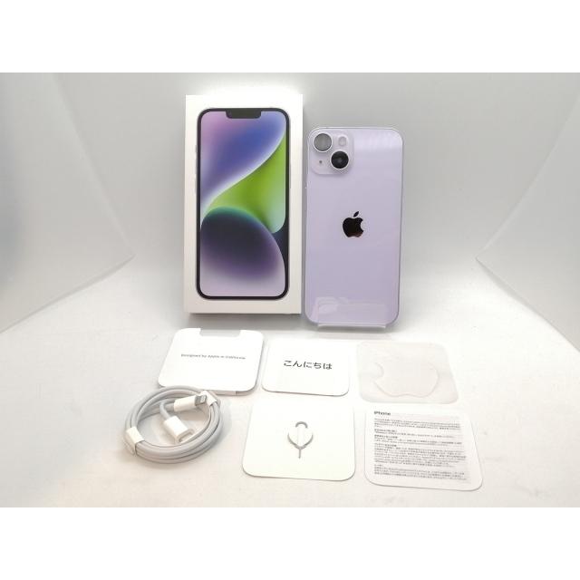 中古】Apple SoftBank 【SIMフリー】 iPhone 14 256GB パープル MPW93J