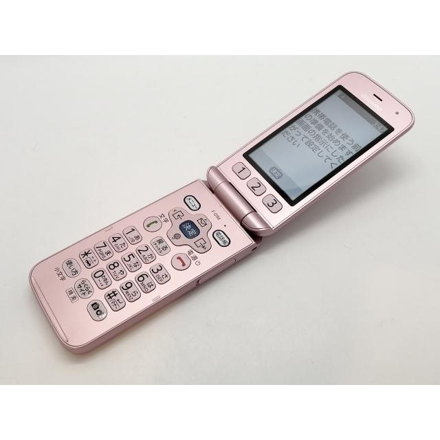 中古】Fujitsu docomo 【SIMロックあり】 らくらくホン F-01M ピンク