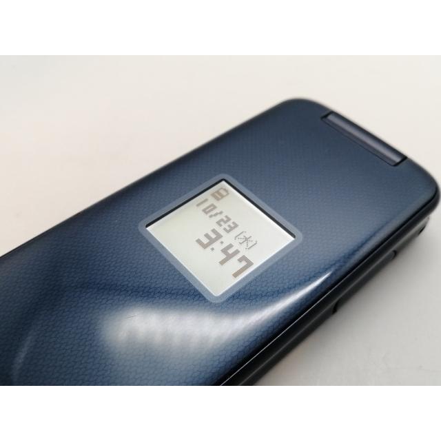 docomo F-01M ネイビー 折りたたみ式 中古】Fujitsu docomo 【SIMロックあり】 らくらくホン F-01M ネイビー