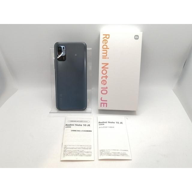 中古】Xiaomi au 【SIMフリー】 Redmi Note 10 JE グラファイトグレー