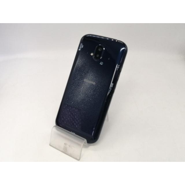 中古】Fujitsu docomo 【SIMフリー】 らくらくスマートフォン ネイビー