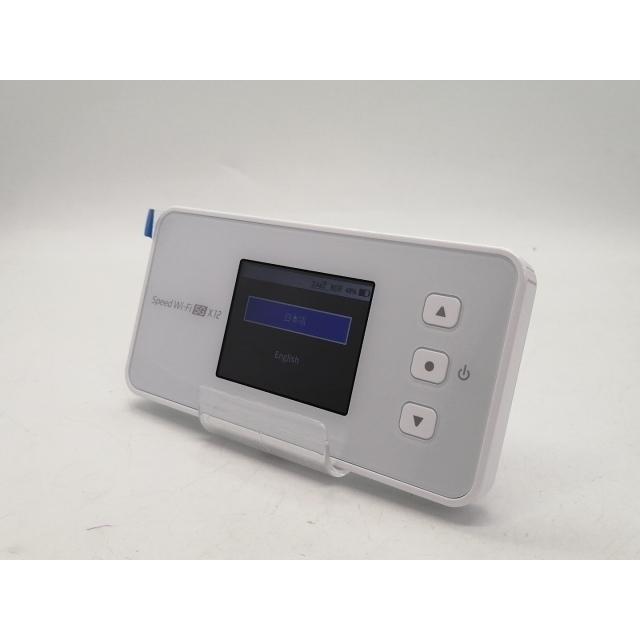 中古】NEC au 【SIMフリー】 Speed Wi-Fi 5G X12 NAR03 アイスホワイト