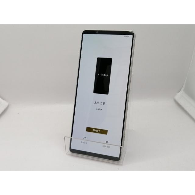 中古】SONY SoftBank 【SIMフリー】 Xperia 1 V プラチナシルバー 12GB