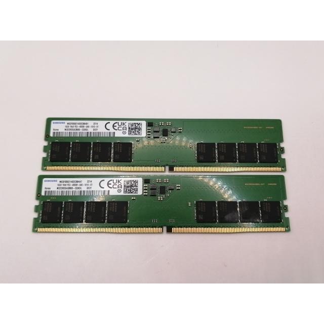 中古】DDR5 16GB 2枚組（合計32GB） DDR5-4800(PC5-38400