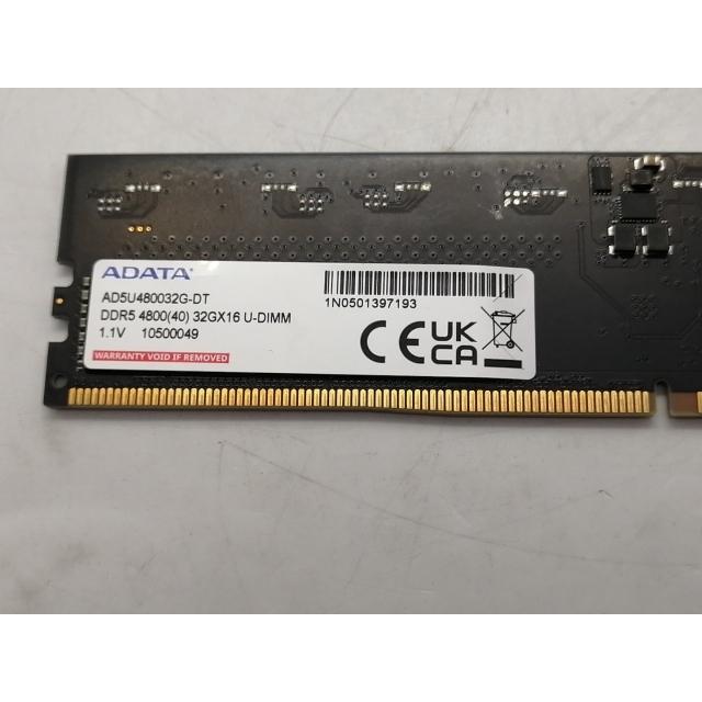中古】DDR5 32GB 2枚組（合計64GB） DDR5-4800(PC5-38400