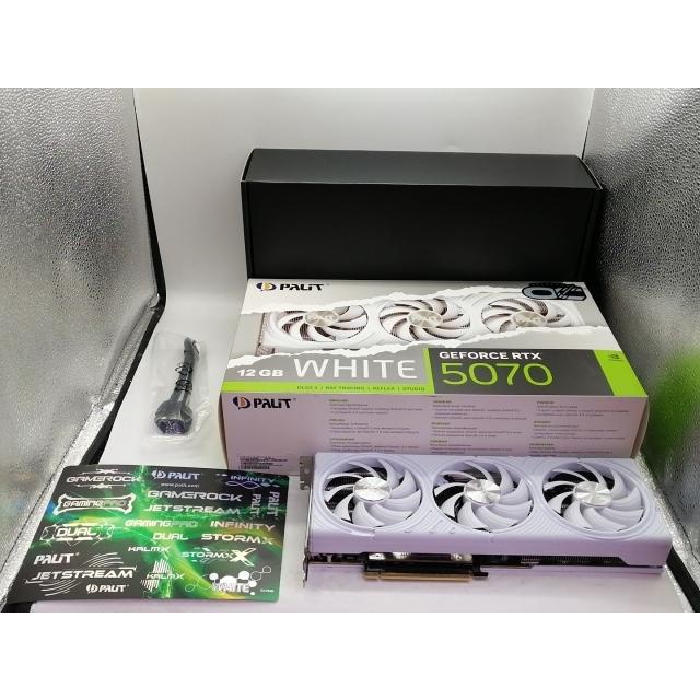 中古】Palit GeForce RTX 5070 White OC 12GB(NE75070U19K9-GB2050W