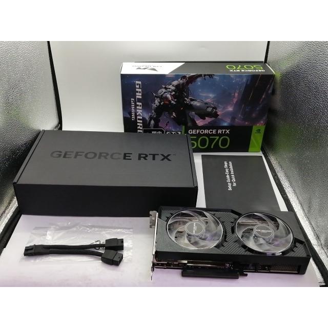 中古】玄人志向 GALAKURO GAMING GG-RTX5070-E12GB/OC/DF RTX5070/12GB
