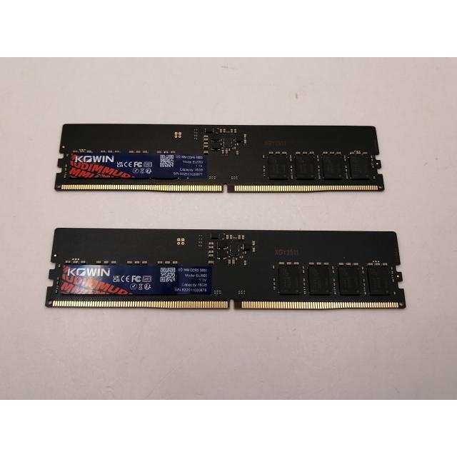 中古】DDR5 16GB 2枚組（合計32GB） DDR5-5600(PC5-44800