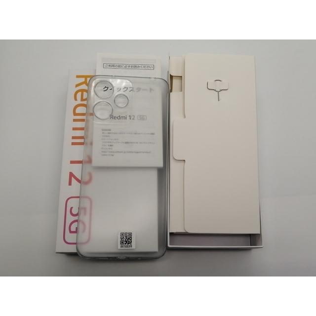 中古】Xiaomi SoftBank 【SIMフリー】 Redmi 12 5G 4GB 128GB ムーン