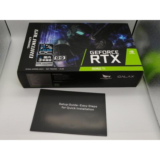 中古】玄人志向 GALAKURO GAMING GG-RTX3060Ti-E8GB/DF/LHR RTX3060Ti