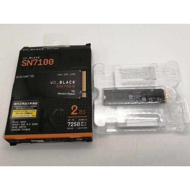 中古】W.D. WD_Black SN7100 NVMe SSD WDS200T4X0E 2TB(M.2 2280/PCIe4 