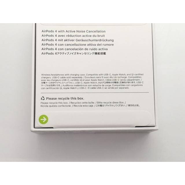 未使用】Apple AirPods 4 アクティブノイズキャンセリング搭載モデル
