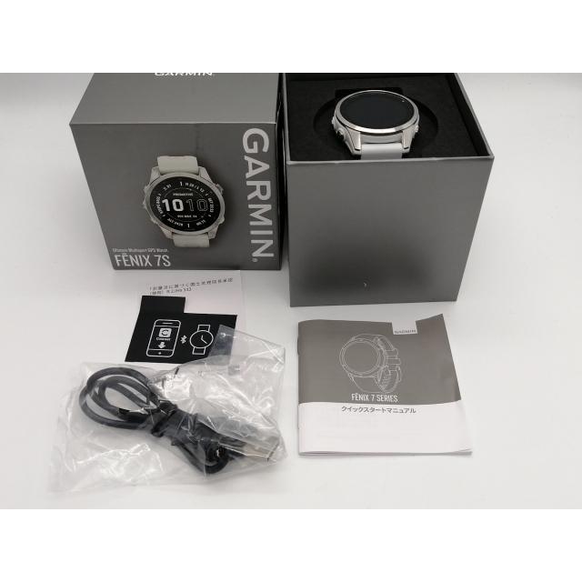 【中古】Garmin fenix 7S - Silver/Whitestone 010-02539-07【大須アメ横】保証期間１ヶ月【ランクB】の画像